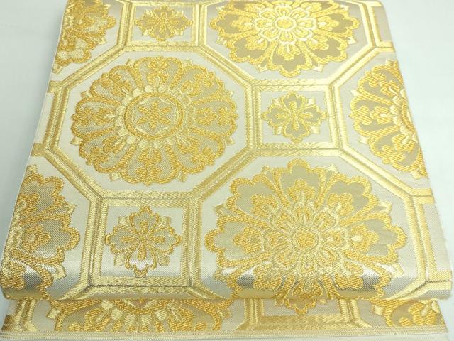 平和屋本店■極上　西陣　川島織物　六通柄　本袋帯　蜀江花文　金糸　逸品　DZAA5500kh5