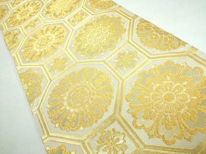 平和屋本店■極上　西陣　川島織物　六通柄　本袋帯　蜀江花文　金糸　逸品　DZAA5500kh5