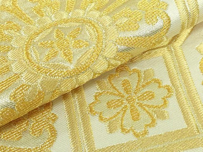 平和屋本店■極上　西陣　川島織物　六通柄　本袋帯　蜀江花文　金糸　逸品　DZAA5500kh5