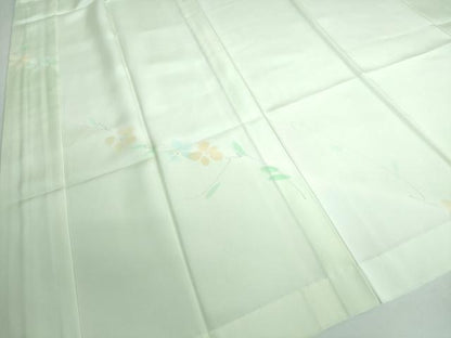 平和屋本店●上質な長襦袢 無双仕立て 枝花文 逸品 未使用 DZAA5504kh5