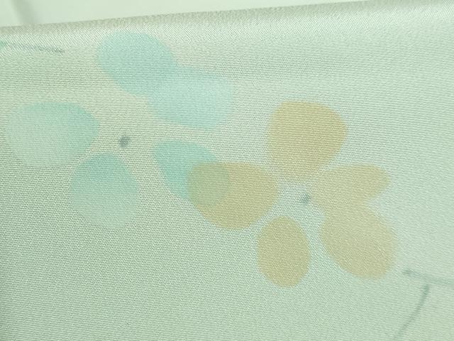平和屋本店●上質な長襦袢 無双仕立て 枝花文 逸品 未使用 DZAA5504kh5