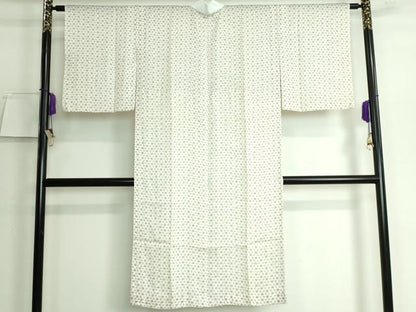 平和屋本店■上質な長襦袢　単衣　麻の葉　逸品　未使用　DZAA5507kh5