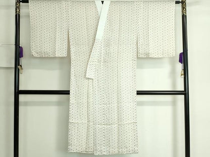 平和屋本店■上質な長襦袢　単衣　麻の葉　逸品　未使用　DZAA5507kh5