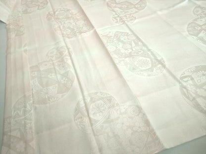 平和屋本店●振袖用長襦袢 袷 花毬地紋 逸品 未使用 DZAA5508kh5