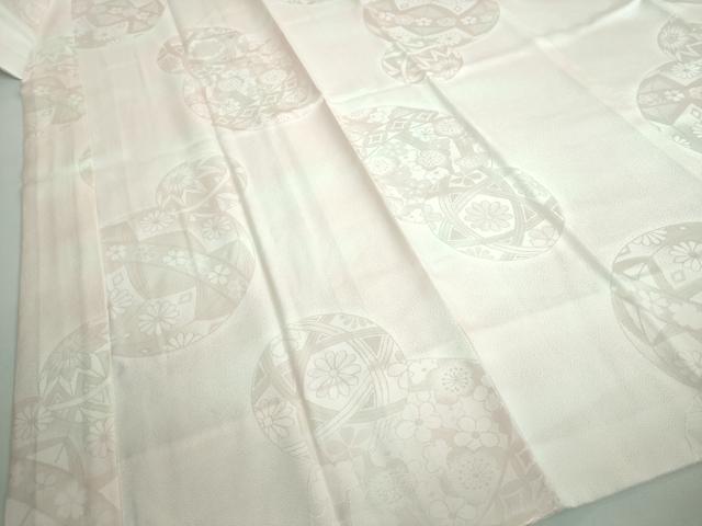 平和屋本店●振袖用長襦袢 袷 花毬地紋 逸品 未使用 DZAA5508kh5