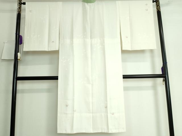 平和屋本店●上質な長襦袢　無双仕立て　刺繍　舞蝶文　半衿刺繍　蒸栗色地　鈴乃屋扱い　逸品　DZAA5528kh5