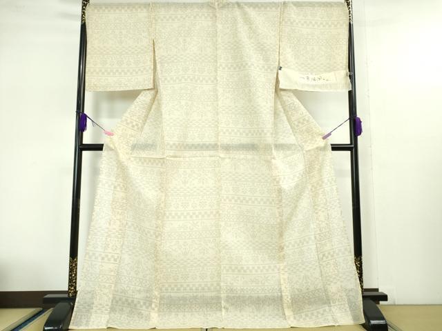 平和屋本店＊極上 夏物 結城紬 夏結城 100亀甲 明石謹製 証紙付き 逸品 DZAA5531kh5