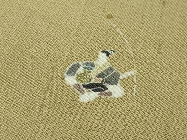平和屋本店●極上　染織の名門　しょうざん  生紬　訪問着　浦島太郎　竜宮城　証紙付き　逸品　DZAA5532kh5