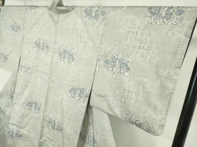 平和屋本店■極上　都喜ヱ門　本場大島紬　白大島　幻想の彼方　藤絹織物謹製　証紙付き　逸品　DZAA5535kh5 平和屋本店○極上 都喜ヱ門 本場大島紬 白大島 幻想の彼方