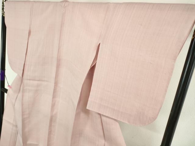 平和屋本店■極上　夏物　紬屋吉平　紗紬　色無地　撫子色　たとう紙付き　逸品　DZAA5583kh5