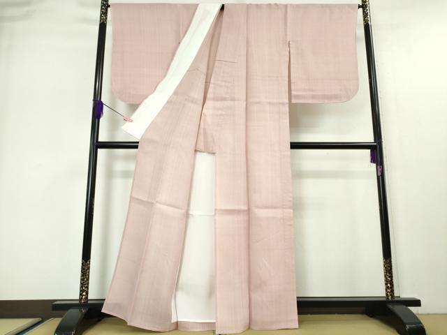 平和屋本店■極上　夏物　紬屋吉平　紗紬　色無地　撫子色　たとう紙付き　逸品　DZAA5583kh5