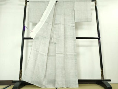 平和屋本店■極上　夏物　石川県指定無形文化財　能登上布　本麻手織上布　100亀甲　総詰め　逸品　未使用　DZAA5595kh5