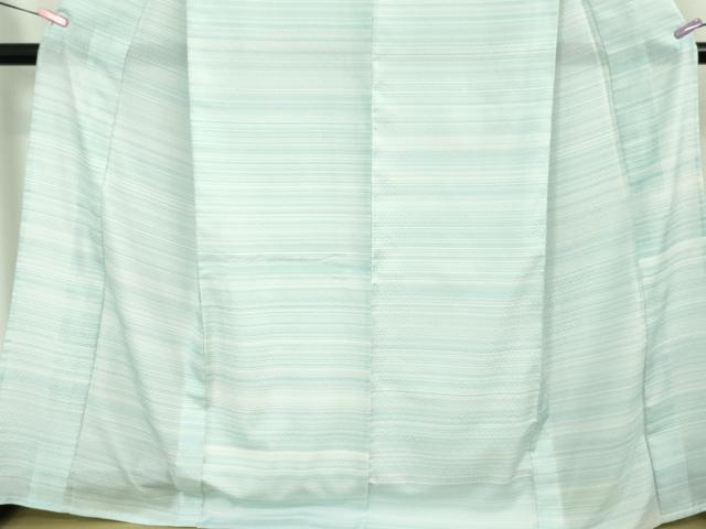 平和屋本店■希少　夏物　薩摩花織　紬　花織　瑠璃ぼかし　大迫織物謹製　証紙付き　逸品　未使用　DZAA5596kh5