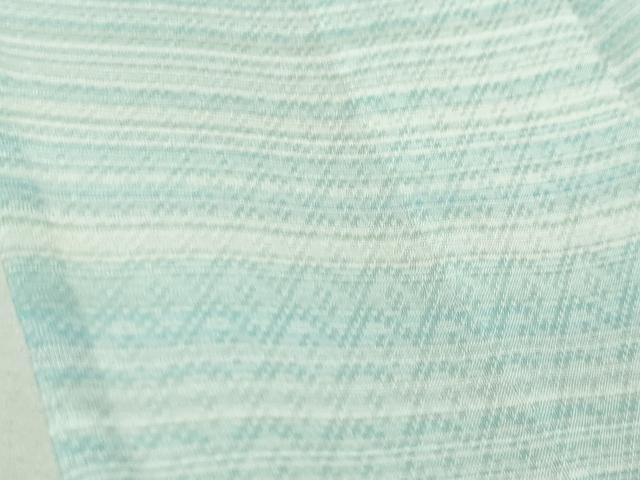 平和屋本店■希少　夏物　薩摩花織　紬　花織　瑠璃ぼかし　大迫織物謹製　証紙付き　逸品　未使用　DZAA5596kh5