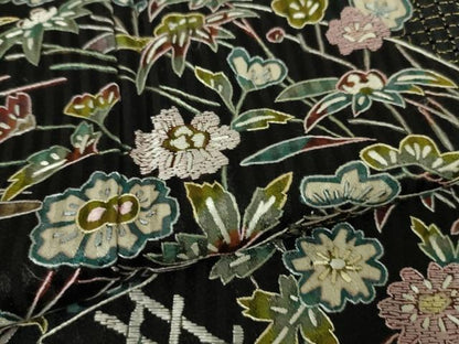 平和屋本店■極上　中国三大刺繍　スワトウ刺繍　汕頭刺繍　総刺繍　訪問着　風景花文　金糸　逸品　DZAA5608kh5