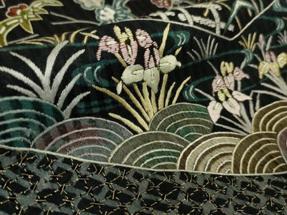 平和屋本店■極上　中国三大刺繍　スワトウ刺繍　汕頭刺繍　総刺繍　訪問着　風景花文　金糸　逸品　DZAA5608kh5