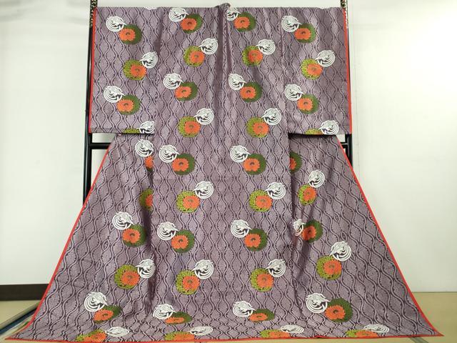 平和屋本店■希少　十二単　唐衣・表着・打衣・五衣　唐織　鳳凰華丸文　逸品　DZAA5609kh5