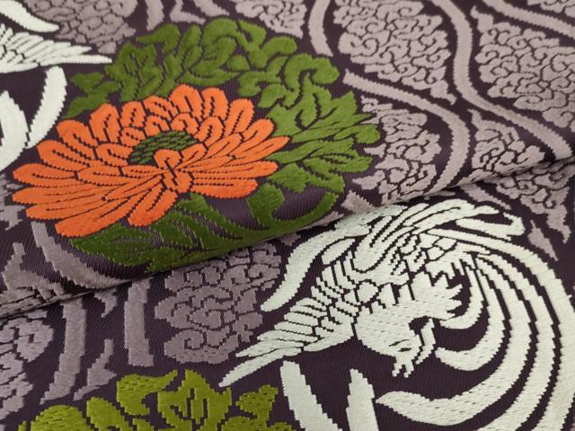 平和屋本店■希少　十二単　唐衣・表着・打衣・五衣　唐織　鳳凰華丸文　逸品　DZAA5609kh5