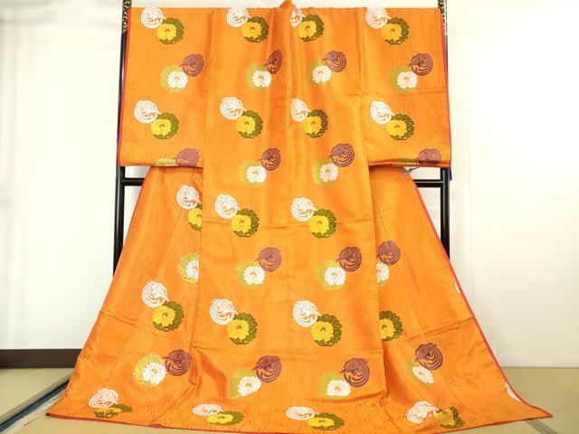 平和屋本店■希少　十二単　表着・打衣・五衣　唐織　鳳凰華丸文　逸品　DZAA5610kh5