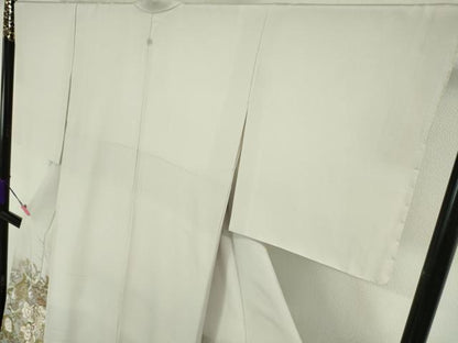 平和屋本店●極上 ブライダルファッションデザイナー・桂由美 色留袖 刺繍 吉祥花文 白梅鼠色地 金銀彩 逸品 未使用 DZAA5615kh5