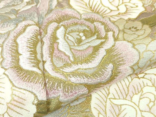 平和屋本店●極上 ブライダルファッションデザイナー・桂由美 色留袖 刺繍 吉祥花文 白梅鼠色地 金銀彩 逸品 未使用 DZAA5615kh5