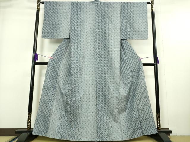 平和屋本店■極上　紬　漢方染　蜘蛛絞り　健勝苑扱い　逸品　未使用　DZAA5627kh5