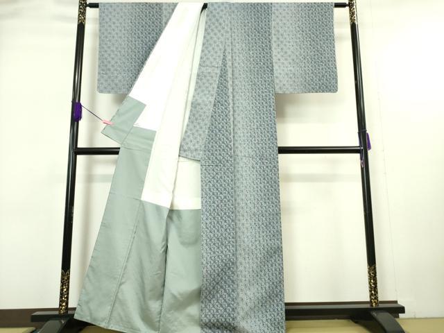 平和屋本店■極上　紬　漢方染　蜘蛛絞り　健勝苑扱い　逸品　未使用　DZAA5627kh5