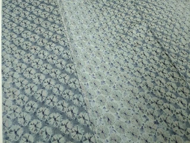 平和屋本店■極上　紬　漢方染　蜘蛛絞り　健勝苑扱い　逸品　未使用　DZAA5627kh5