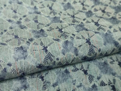 平和屋本店■極上　紬　漢方染　蜘蛛絞り　健勝苑扱い　逸品　未使用　DZAA5627kh5