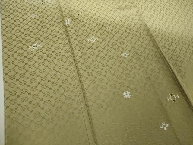 平和屋本店■極上　訪問着　紬地　花織　刺繍　暈し染め　逸品　未使用　DZAA5628kh5