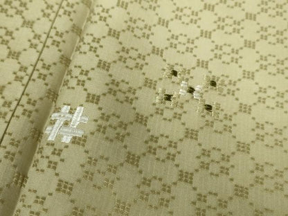 平和屋本店■極上　訪問着　紬地　花織　刺繍　暈し染め　逸品　未使用　DZAA5628kh5
