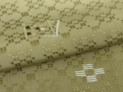 平和屋本店■極上　訪問着　紬地　花織　刺繍　暈し染め　逸品　未使用　DZAA5628kh5