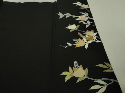 平和屋本店■極上　創業460年・千總　黒留袖　駒刺繍　橘　金彩　高島屋扱い　逸品　DZAA5631kh5