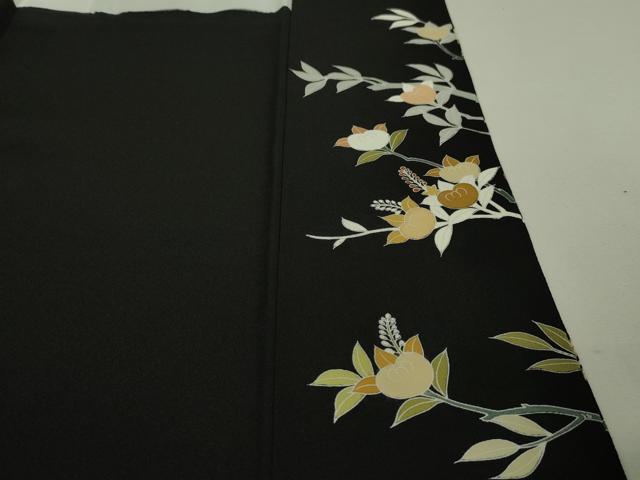 平和屋本店■極上　創業460年・千總　黒留袖　駒刺繍　橘　金彩　高島屋扱い　逸品　DZAA5631kh5