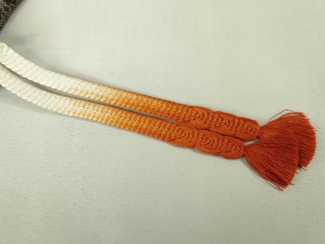 平和屋本店■希少　本場大島紬　龍郷絣　アンサンブル　羽織紐付き　逸品　DZAA5635kh5