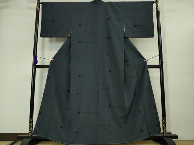 平和屋本店□極上 本場大島紬 十字絣 逸品 未使用 CZAA2709s5