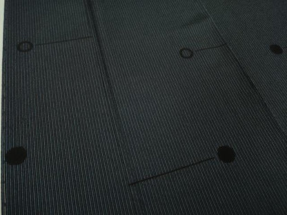 平和屋本店●極上 本塩沢 丸文 縞 逸品 未使用 DZAA5641kh5