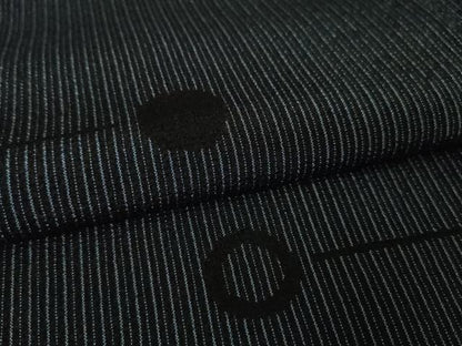 平和屋本店●極上 本塩沢 丸文 縞 逸品 未使用 DZAA5641kh5