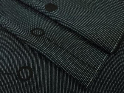平和屋本店●極上 本塩沢 丸文 縞 逸品 未使用 DZAA5641kh5