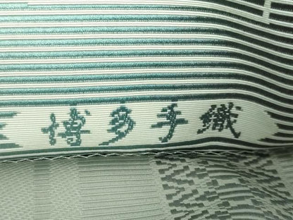 平和屋本店■極上 本場筑前博多織 両面 全通柄袋帯 織匠 日高さと子 総浮九百口 更紗花文 献上 博多金ラベル 証紙付き 逸品 DZAA5689kh5