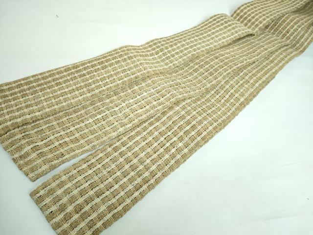 平和屋着物＊極上 夏物 男性 角帯 自然布 逸品 DZAA9325kh5