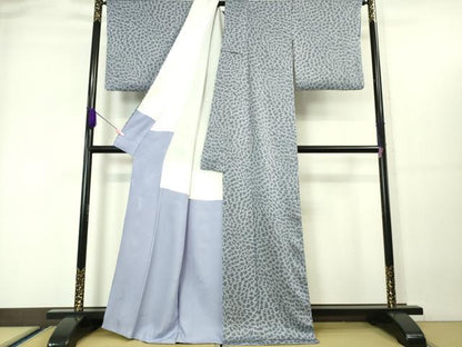 平和屋本店●極上 染色作家 斉藤三才 小紋 霞文 逸品 DZAA5736kh5