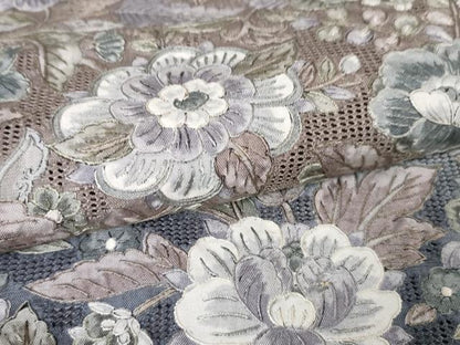 平和屋本店■極上　中国三大刺繍　スワトウ刺繍　汕頭刺繍　総刺繍　訪問着　紬地　更紗花文　逸品　DZAA5757kh5