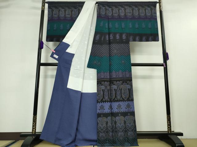 平和屋本店■極上　前田仁仙　仁仙更紗　訪問着　更紗文様　やまと誂製　逸品　DZAA5767kh5