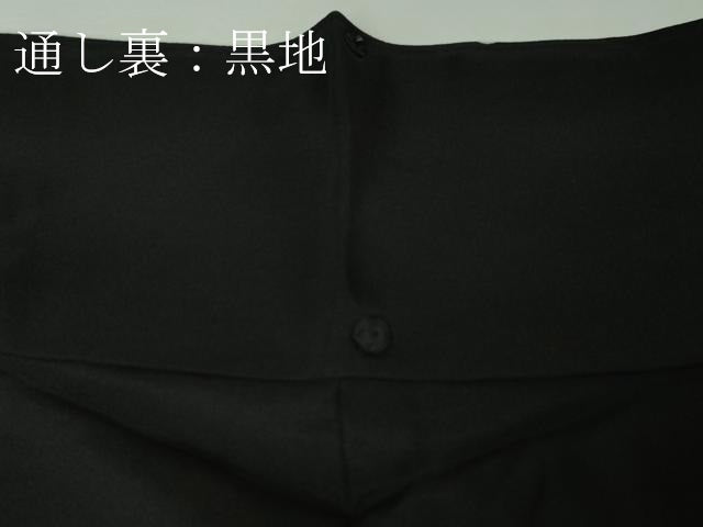 平和屋本店■極上　中国三大刺繍　スワトウ刺繍　汕頭刺繍　訪問着　松竹梅　黒地　金糸　反端付き　逸品　未使用　DZAA5779kh5