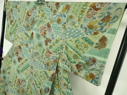 平和屋本店■極上　中国三大刺繍　スワトウ刺繍　汕頭刺繍　総刺繍　訪問着　切嵌花文　逸品　DZAA5780kh5
