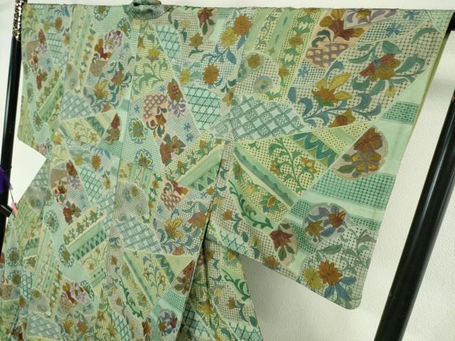 平和屋本店■極上　中国三大刺繍　スワトウ刺繍　汕頭刺繍　総刺繍　訪問着　切嵌花文　逸品　DZAA5780kh5