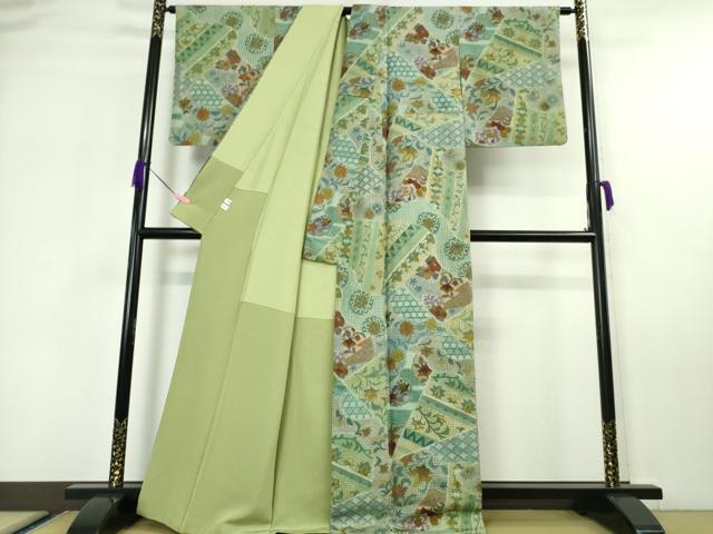平和屋本店■極上　中国三大刺繍　スワトウ刺繍　汕頭刺繍　総刺繍　訪問着　切嵌花文　逸品　DZAA5780kh5