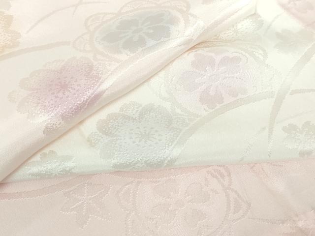 平和屋本店■振袖用長襦袢　無双仕立て　舞花地紋　暈し染め　逸品　未使用　DZAA5791kh5