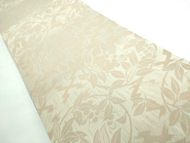 平和屋本店●極上 両面 全通柄袋帯 三重錦織 葡萄唐草文 逸品 DZAA5818kh5